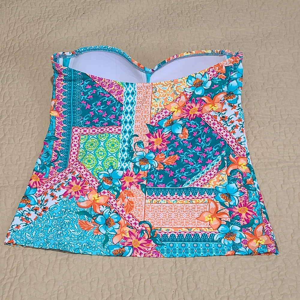Into the Bleu floral tankini size 12 - Picture 8 of 8